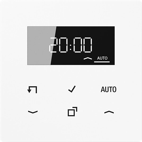 JUNG Timer Standard 6 Sens.Tast DisplayEchtglasfront LS 1750 D WW